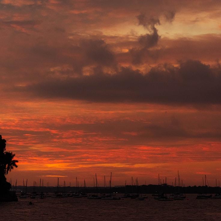 Yachting lifestyle scene